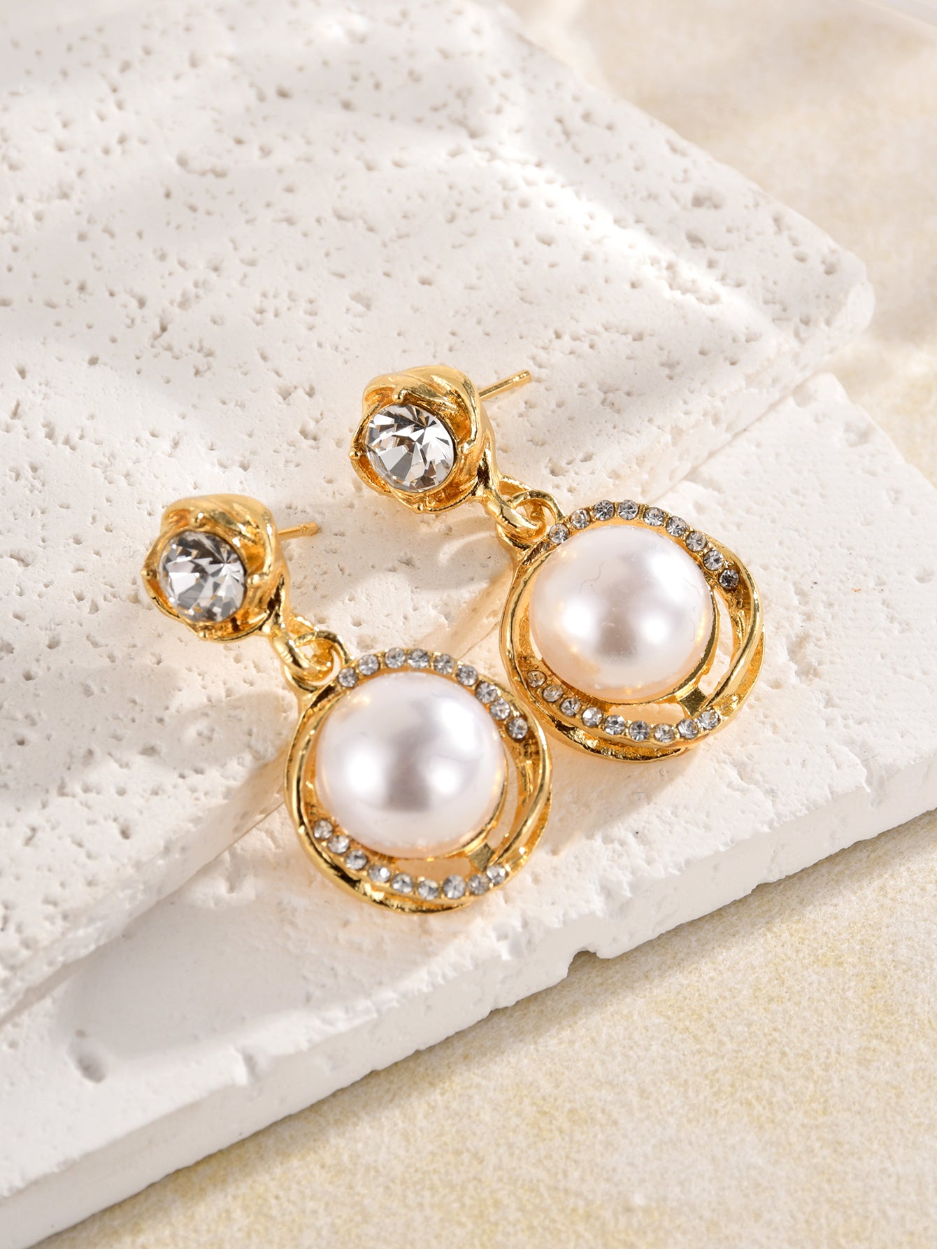 18K Gold-Plated Zehra  Pearl Drop Earrings