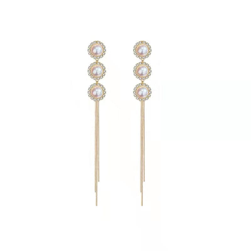 18K Gold Plated Pearl Earrings