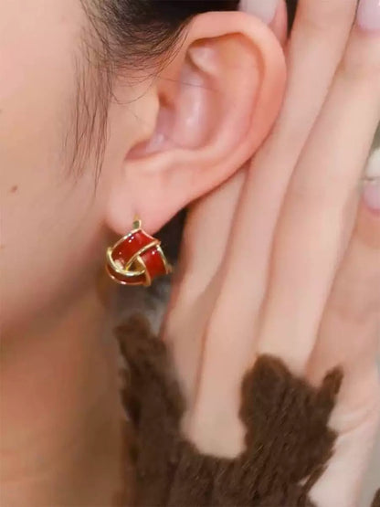 Gold plated geometric studs