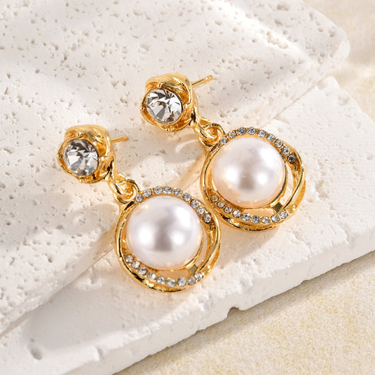 18K Gold-Plated Zehra  Pearl Drop Earrings