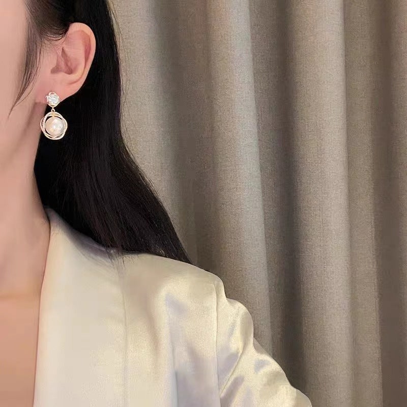 18K Gold-Plated Zehra  Pearl Drop Earrings