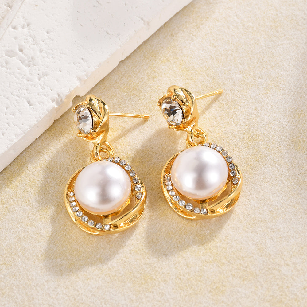 18K Gold-Plated Zehra  Pearl Drop Earrings