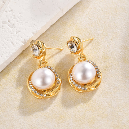 18K Gold-Plated Zehra  Pearl Drop Earrings