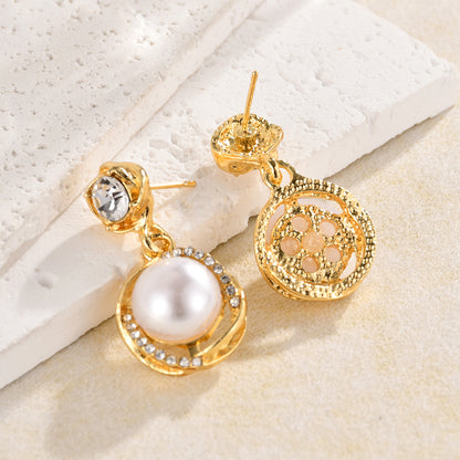 18K Gold-Plated Zehra  Pearl Drop Earrings