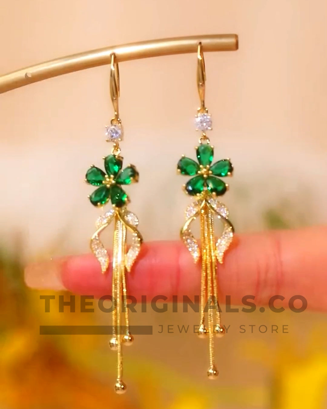 18k Gold Plated Floral Lace Delights