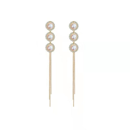 18K Gold Plated Pearl Earrings