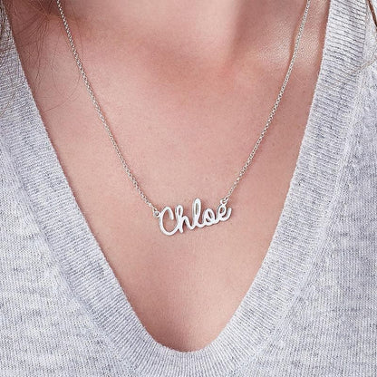 Personalized  Name Necklace in Sterling Silver