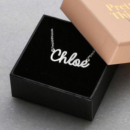 Personalized  Name Necklace in Sterling Silver