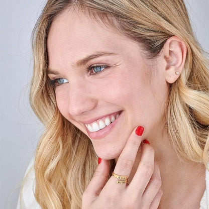 Custom Gold Plated Couple ring